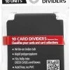 Ultimate Guard 10 Card Dividers Standard Size, Black