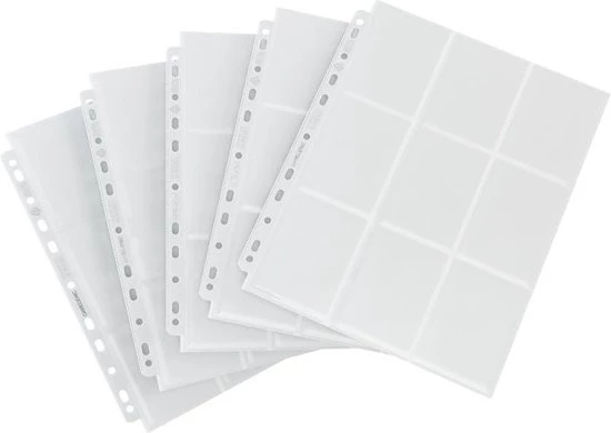 Gamegenic - Sideloading 18-Pocket Pages 10 Pcs Pack White 2 Gamegenic - Sideloading 18-Pocket Pages 10 Pcs Pack White - Afbeelding 2