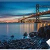 Lapi Toys Trend24 - Behang - Brug Naar San Francisco - Behangpapier - Fotobehang - Behang Woonkamer - 200x140x2 Cm - Incl. Behanglijm