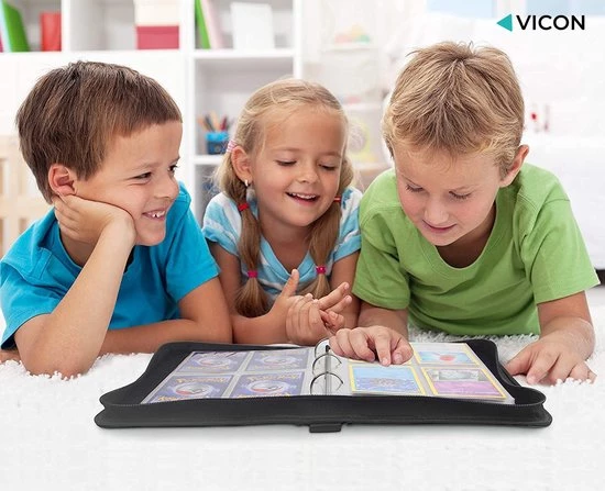 Vicon Verzamelmap Geschikt Voor Pokémon - 400 Kaarten - Premium Kwaliteit - 4 Pocket Verzamelalbum - 50 Pagina's - Map Voor Pokémon - Binder 6 Vicon Verzamelmap Geschikt Voor Pokémon - 400 Kaarten - Premium Kwaliteit - 4 Pocket Verzamelalbum - 50 Pagina's - Map Voor Pokémon - Binder - Afbeelding 6