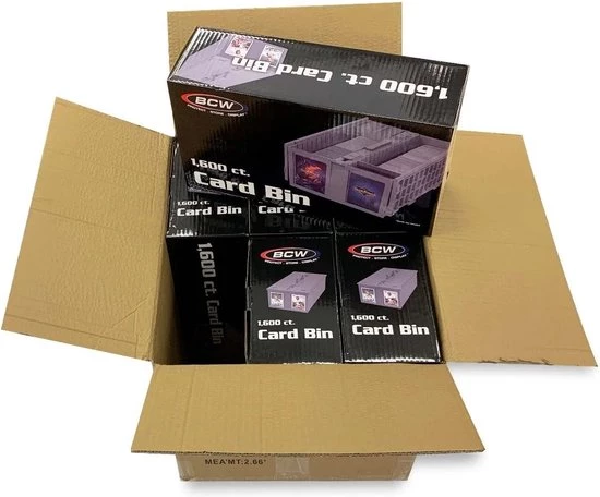 BCW Premium 1600 Collectible Card Storage Bin Grey - Pokemon Box - Plastic - Verzamelkaarten 6 BCW Premium 1600 Collectible Card Storage Bin Grey - Pokemon Box - Plastic - Verzamelkaarten - Afbeelding 6