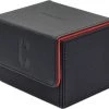 CardStacks Zwart/rood Deckbox -Kaartenbox Met Magneetsluiting-Verzamelmappen-Pokemon-Magic-The Gathering-Verzamelmap Voor Kaarten-Deck Box-Opslagdoos-Kaartenmap-Flip N Tray Deck Case
