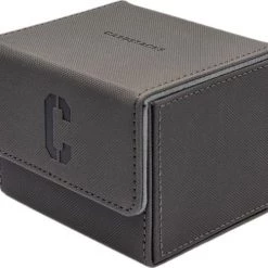 CardStacks Grijs Deckbox -Kaartenbox Met Magneetsluiting-Verzamelmappen-Pokemon-Magic-The Gathering-Verzamelmap Voor Kaarten-Deck Box-Opslagdoos-Kaartenmap-Flip N Tray Deck Case