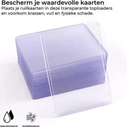 Lapi Toys - Pokémon Sleeves - Transparant Toploader Card Sleeves - Ultra Pro 3x4 - TCG - Kaartbescherming - Magic The Gathering - Penny Sleeves - Pokémon Verzamelmap - Pokémon Celebrations - 100 Stuks -trading-cards Winkel 550x496 2