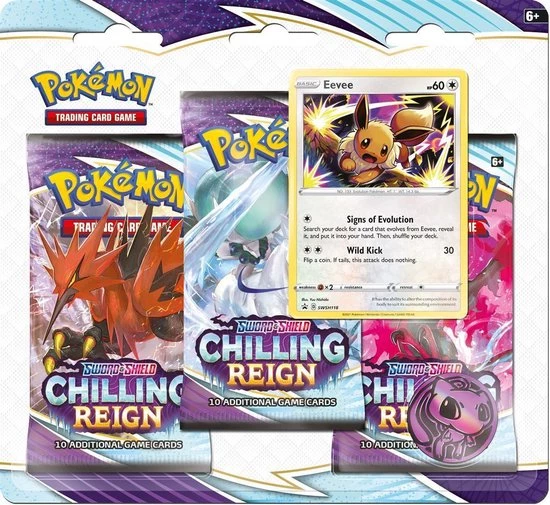 Pok?mon Pokemon Chilling Reign 3 Booster Blister (1 Willekeurige) 1 Pok?mon Pokemon Chilling Reign 3 Booster Blister (1 Willekeurige)