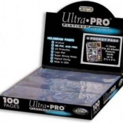 Ultrapro 9 Pocket Pages Doos - Platinum - 100 Pages -trading-cards Winkel 550x514 4