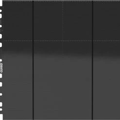 Ultimate Guard 24-Pocket QuadRow Pages Side-Loading Black (10) -trading-cards Winkel 550x522 7