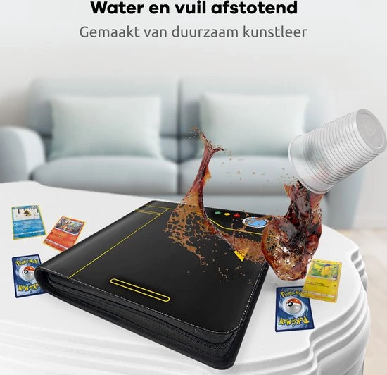 Questmate® Verzamelmap Geschikt Voor Pokémon - Map Voor 360 Kaarten - Met 3x Sideloader Beschermhoesjes - 9 Pocket / Vakken Pokédex - Binder Met Ritssluiting - Vuil En Waterafstotend Portfolio 7 Questmate® Verzamelmap Geschikt Voor Pokémon - Map Voor 360 Kaarten - Met 3x Sideloader Beschermhoesjes - 9 Pocket / Vakken Pokédex - Binder Met Ritssluiting - Vuil En Waterafstotend Portfolio - Afbeelding 7