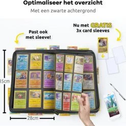 Questmate® Verzamelmap Geschikt Voor Pokémon - Map Voor 360 Kaarten - Met 3x Sideloader Beschermhoesjes - 9 Pocket / Vakken - Binder Met Ritssluiting - Vuil En Waterafstotend Portfolio -trading-cards Winkel 550x536 2