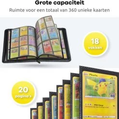 Questmate® Verzamelmap Geschikt Voor Pokémon - Map Voor 360 Kaarten - Met 3x Sideloader Beschermhoesjes - 9 Pocket / Vakken - Binder Met Ritssluiting - Vuil En Waterafstotend Portfolio -trading-cards Winkel 550x536 3