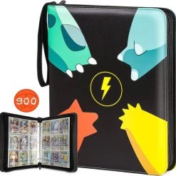 Intra Living Pokémon Verzamelmap - Pokémon - Pokémon Kaarten - Waterproof - 900 Kaarten - 9 Pocket - Dubbelzijdig Insteekbladen - Premium Kwaliteit