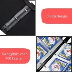 NAPI Verzamelmap Geschikt Voor Pok Mon - Map Voor 400 Kaarten - 50 Pagina S - 4 Pocket - Premium Kwaliteit - Rood - Box - Binder -trading-cards Winkel 550x545 5