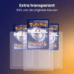 Pok?jol Pok Jol Semi Rigid Card Holders - 100 Pack - Kaarthouders - Grading Sleeves - Anti Buiging - Geschikt Voor Pok Mon , Yu Gi Oh & Magic The Gathering - Toploader - Hard Case - Opslag En Bescherming - Voor Alle Standaard Formaat Kaarten -trading-cards Winkel 550x550 109