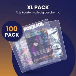 Pok?jol Pok Jol Semi Rigid Card Holders - 100 Pack - Kaarthouders - Grading Sleeves - Anti Buiging - Geschikt Voor Pok Mon , Yu Gi Oh & Magic The Gathering - Toploader - Hard Case - Opslag En Bescherming - Voor Alle Standaard Formaat Kaarten -trading-cards Winkel 550x550 112
