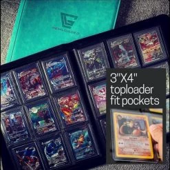 Gemloader Premium 3''X4'' Toploader Fit, Pokemon Kaarten Verzamelmap [216 Pockets] Blauw -trading-cards Winkel 550x550 117