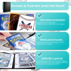 Merkloos Brightside Pokémon Verzamelmap 270 Pockets - Pokémon Kaarten - A4 Formaat -trading-cards Winkel 550x550 131