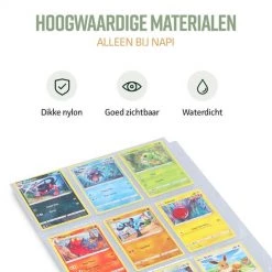 NAPI Verzamelmap Geschikt Voor Pok Mon - Map Voor 900 Kaarten - 50 Pagina S - 9 Pocket - A4 Formaat - Premium Kwaliteit - Rood - Box - Binder -trading-cards Winkel 550x550 15
