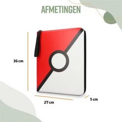 NAPI Verzamelmap Geschikt Voor Pok Mon - Map Voor 900 Kaarten - 50 Pagina S - 9 Pocket - A4 Formaat - Premium Kwaliteit - Rood - Box - Binder -trading-cards Winkel 550x550 16