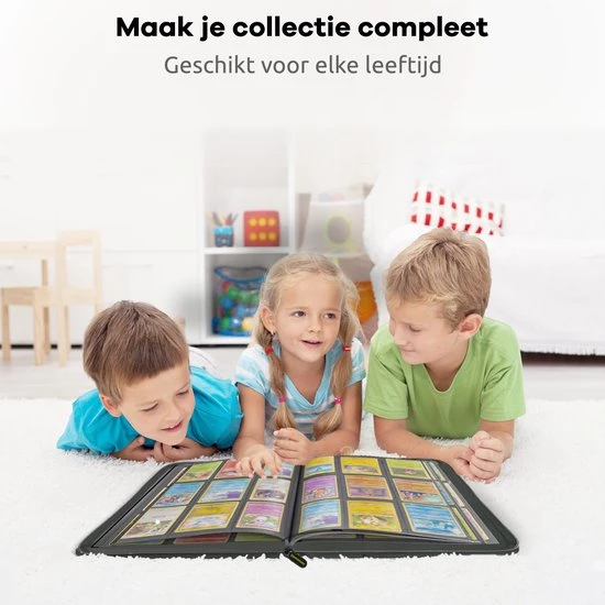 Questmate® Verzamelmap Geschikt Voor Pokémon - Map Voor 360 Kaarten - Met 3x Sideloader Beschermhoesjes - 9 Pocket / Vakken Pokédex - Binder Met Ritssluiting - Vuil En Waterafstotend Portfolio 3 Questmate® Verzamelmap Geschikt Voor Pokémon - Map Voor 360 Kaarten - Met 3x Sideloader Beschermhoesjes - 9 Pocket / Vakken Pokédex - Binder Met Ritssluiting - Vuil En Waterafstotend Portfolio - Afbeelding 3
