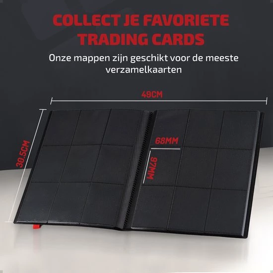 GuardiX Pokemon Verzamelmap - Verzamelmap A4 - Pok Mon Map Voor Kaarten - 9 Pocket Binder - Zwart 8 GuardiX Pokemon Verzamelmap - Verzamelmap A4 - Pok Mon Map Voor Kaarten - 9 Pocket Binder - Zwart - Afbeelding 8