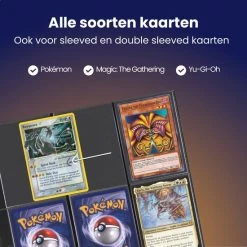 Pok?jol Pok Jol - 9 Pocket Pages - Side Loading - 18 Kaarten Per Pagina - Pok Mon - Magic The Gathering - Yu Gi Oh - Dragonball Z - Map - Elastische Band - Voor Verzamelmap - Pokemon Insteekhoezen - Sleeves - 1800 Kaarten - 100 Pack -trading-cards Winkel 550x550 92