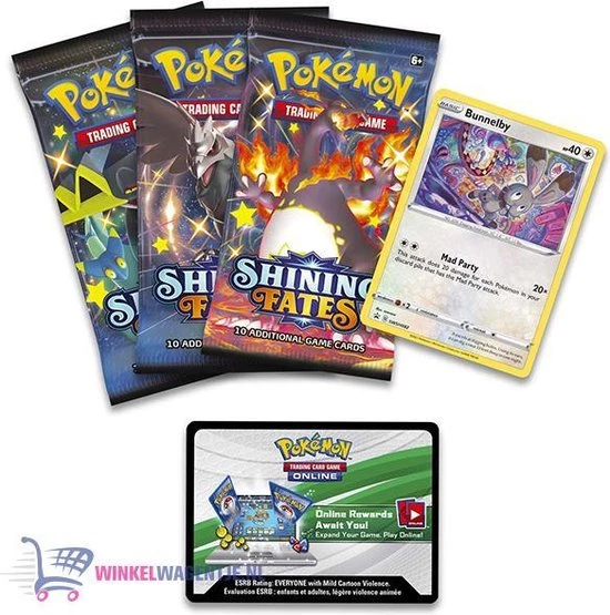 Pok?mon Pok Mon Shining Fates Mad Party Pin Box - Bunnelby - Pok Mon Kaarten 2 Pok?mon Pok Mon Shining Fates Mad Party Pin Box - Bunnelby - Pok Mon Kaarten - Afbeelding 2