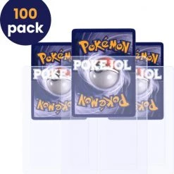 Pok?jol Pok Jol Semi Rigid Card Holders - 100 Pack - Kaarthouders - Grading Sleeves - Anti Buiging - Geschikt Voor Pok Mon , Yu Gi Oh & Magic The Gathering - Toploader - Hard Case - Opslag En Bescherming - Voor Alle Standaard Formaat Kaarten