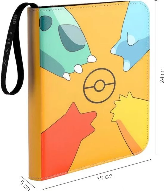 NAPI Verzamelmap Geschikt Voor Pok Mon - Map Voor 400 Kaarten - 50 Pagina S - 4 Pocket - Premium Kwaliteit - Geel - Box - Binder 6 NAPI Verzamelmap Geschikt Voor Pok Mon - Map Voor 400 Kaarten - 50 Pagina S - 4 Pocket - Premium Kwaliteit - Geel - Box - Binder - Afbeelding 6