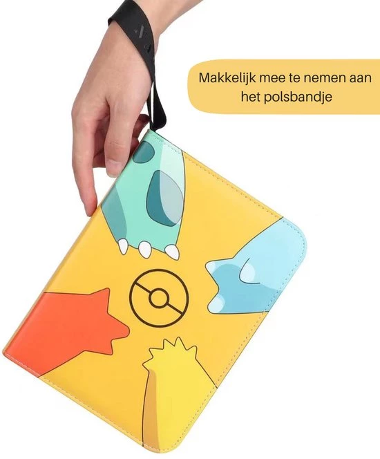 NAPI Verzamelmap Geschikt Voor Pok Mon - Map Voor 400 Kaarten - 50 Pagina S - 4 Pocket - Premium Kwaliteit - Geel - Box - Binder 4 NAPI Verzamelmap Geschikt Voor Pok Mon - Map Voor 400 Kaarten - 50 Pagina S - 4 Pocket - Premium Kwaliteit - Geel - Box - Binder - Afbeelding 4
