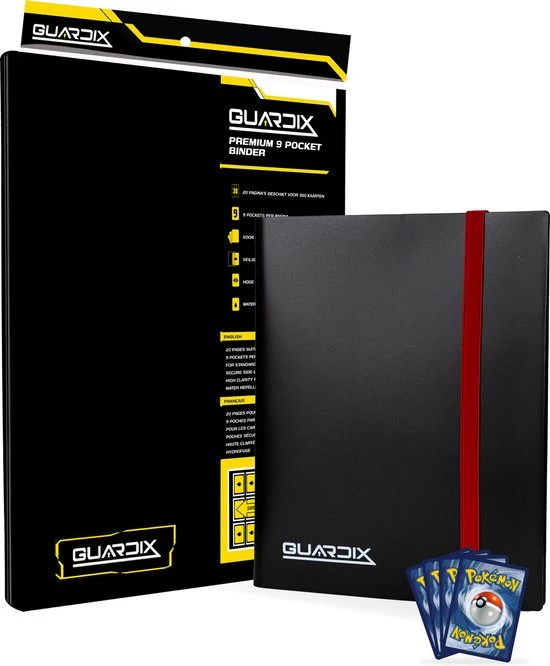 GuardiX Pokemon Verzamelmap - Verzamelmap A4 - Pok Mon Map Voor Kaarten - 9 Pocket Binder - Zwart 1 GuardiX Pokemon Verzamelmap - Verzamelmap A4 - Pok Mon Map Voor Kaarten - 9 Pocket Binder - Zwart