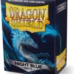 Dragonshield 100 Box Sleeves Matte Night Blue Standard Size -trading-cards Winkel 550x667 3
