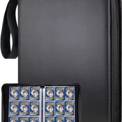 Lapi Toys Pokémon Verzamelmap - Pokemon Map - Map Voor 900 Kaarten - 50 Pagina’s - Pokémon Kaarten Album - 9 Pocket - Map Voor Kaarten - Pokémon Binder - Card Sleeves - Yu-Gi-Oh Map - Premium Kwaliteit - 9 Pocket Pages - Zwart - Celebrations