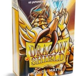 Asmodee Dragon Shield Small Sleeves - Japanese Matte Gold (60 Sleeves)
