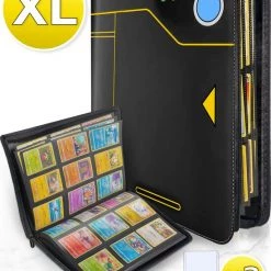 trading-cards Winkel 20 Questmate® Verzamelmap Geschikt Voor Pokémon - Map Voor 360 Kaarten - Met 3x Sideloader Beschermhoesjes - 9 Pocket / Vakken Pokédex - Binder Met Ritssluiting - Vuil En Waterafstotend Portfolio