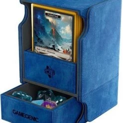 Gamegenic Deckbox Watchtower 100+ Convertible Blue -trading-cards Winkel 550x698 4