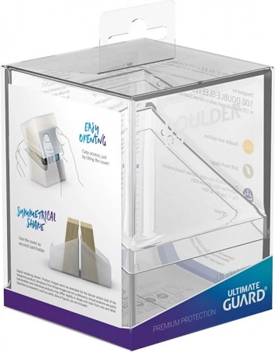 Ultimate Guard Deckbox: Boulder Deck Case Clear 100+ 1 Ultimate Guard Deckbox: Boulder Deck Case Clear 100+