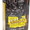 Asmodee Dragon Shield Small Sleeves - Japanese Matte Black (60 Sleeves)