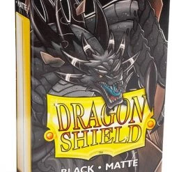 Asmodee Dragon Shield Small Sleeves - Japanese Matte Black (60 Sleeves)