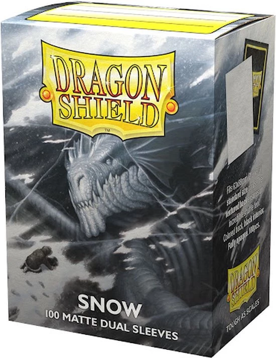 Dragonshield Dragon Shield Dual Matte Sleeves - Snow 'Nirin' (100 Sleeves) 1 Dragonshield Dragon Shield Dual Matte Sleeves - Snow 'Nirin' (100 Sleeves)
